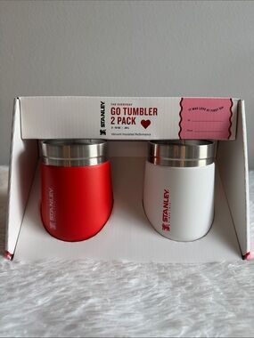 Stanley Go Tumbler 2 Pack Valentines Set (Red & White) Target EXCLUSIVE - NIB